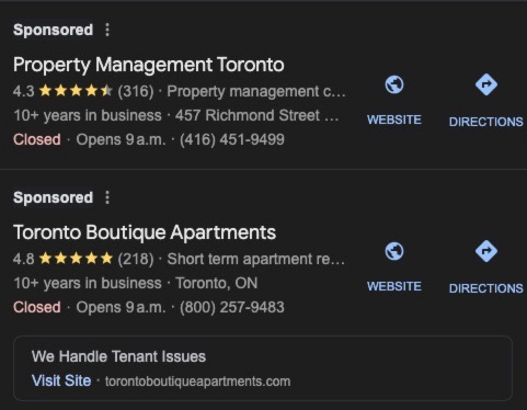 property management ads